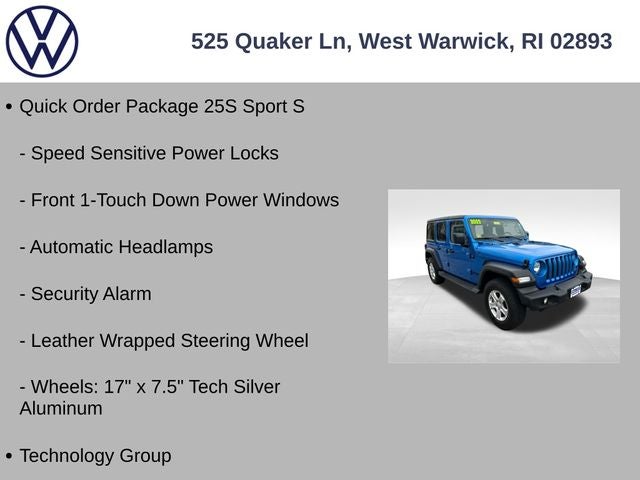 2022 Jeep Wrangler Unlimited Sport S