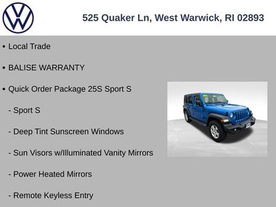 2022 Jeep Wrangler Unlimited Sport S