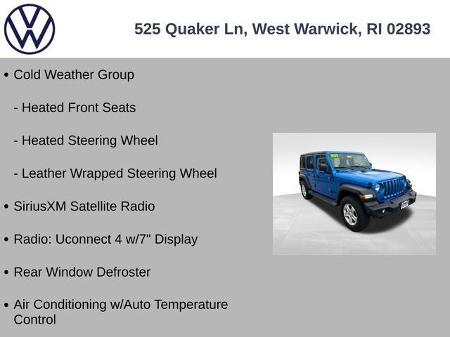 2022 Jeep Wrangler Unlimited Sport S
