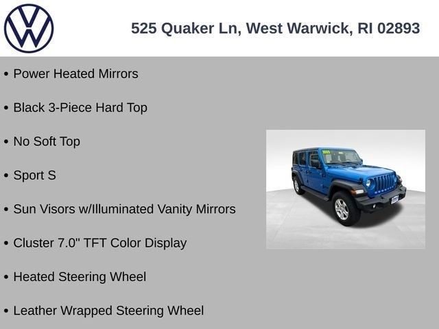 2022 Jeep Wrangler Unlimited Sport S