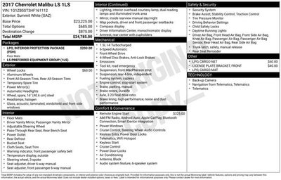 2017 Chevrolet Malibu LS 1LS