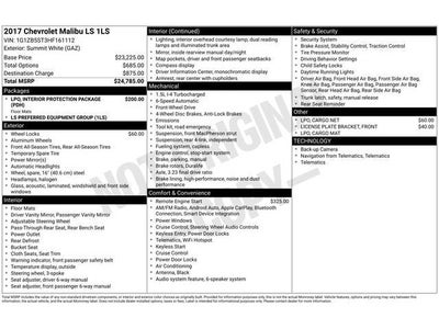 2017 Chevrolet Malibu LS 1LS