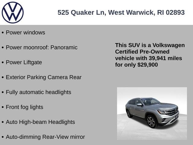 2022 Volkswagen Atlas Cross Sport 3.6L V6 SEL