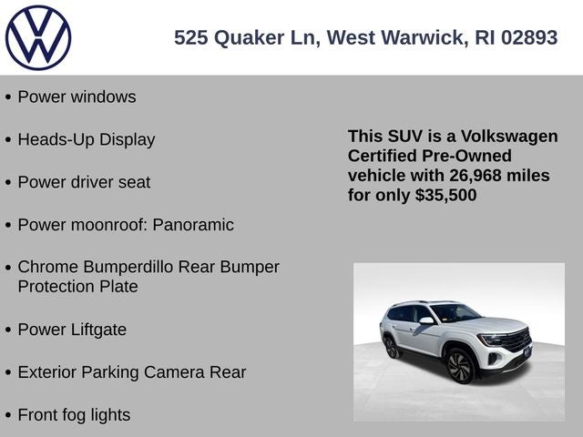 2024 Volkswagen Atlas 2.0T SEL