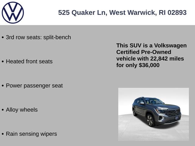 2024 Volkswagen Atlas 2.0T SEL
