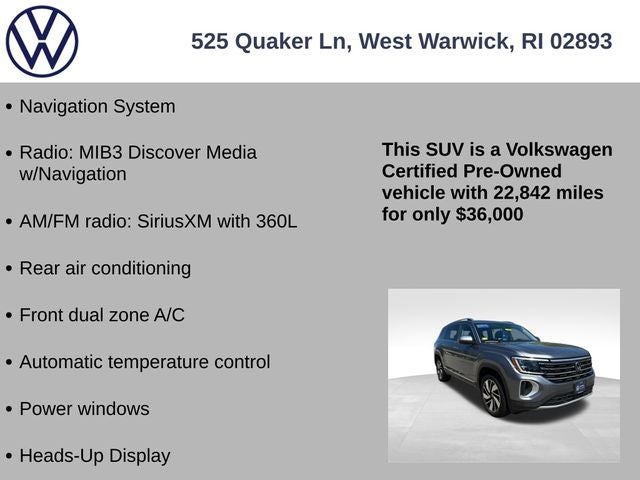 2024 Volkswagen Atlas 2.0T SEL