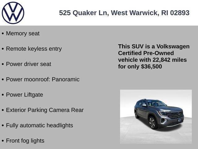 2024 Volkswagen Atlas 2.0T SEL