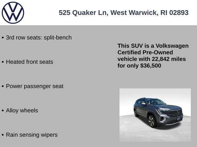 2024 Volkswagen Atlas 2.0T SEL