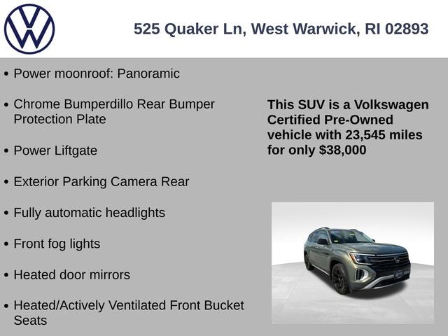 2024 Volkswagen Atlas 2.0T Peak Edition SE w/Technology