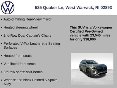 2024 Volkswagen Atlas 2.0T Peak Edition SE w/Technology