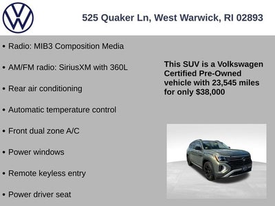 2024 Volkswagen Atlas 2.0T Peak Edition SE w/Technology
