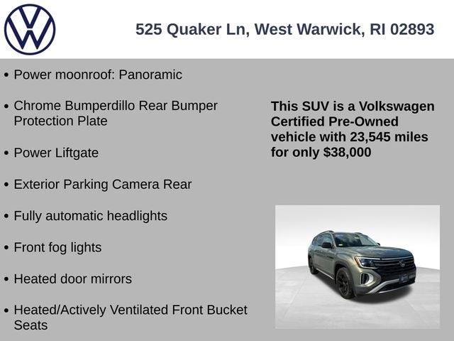 2024 Volkswagen Atlas 2.0T Peak Edition SE w/Technology