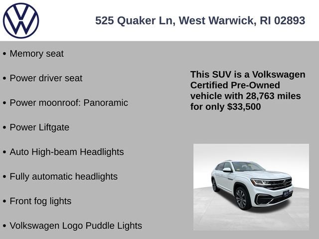2022 Volkswagen Atlas Cross Sport 3.6L V6 SEL Premium R-Line