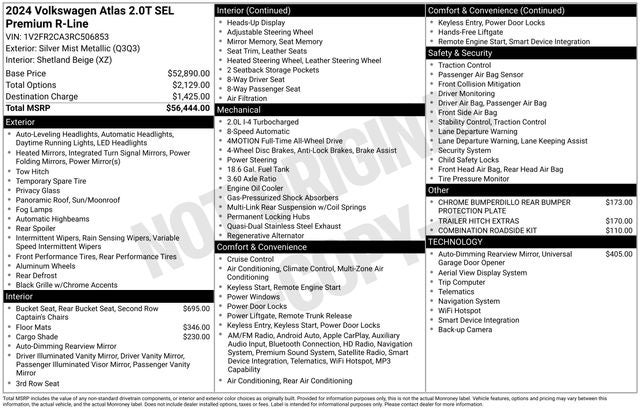 2024 Volkswagen Atlas 2.0T SEL Premium R-Line
