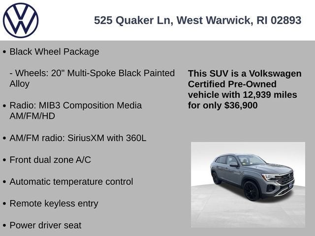 2025 Volkswagen Atlas Cross Sport 2.0T SE w/Technology