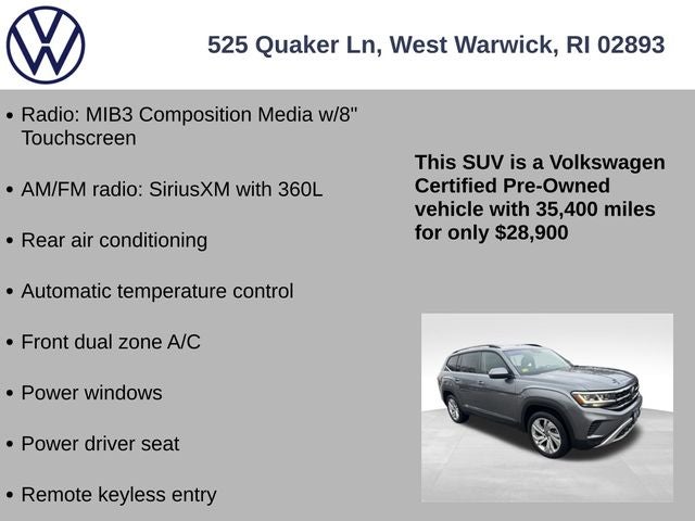 2022 Volkswagen Atlas 2.0T SE w/Technology