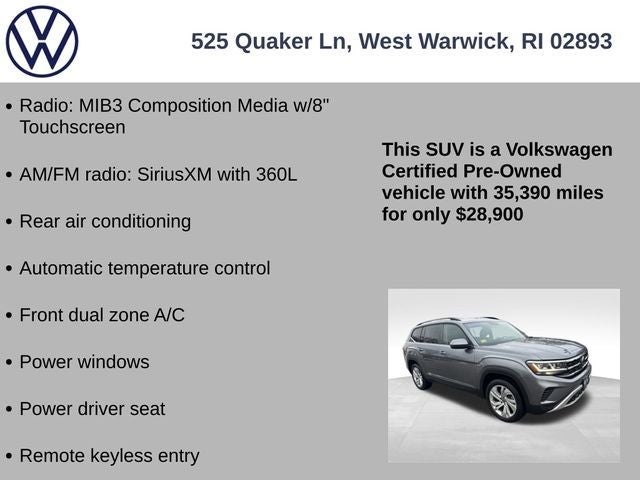 2022 Volkswagen Atlas 2.0T SE w/Technology