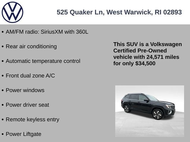 2025 Volkswagen Atlas 2.0T SE w/Technology