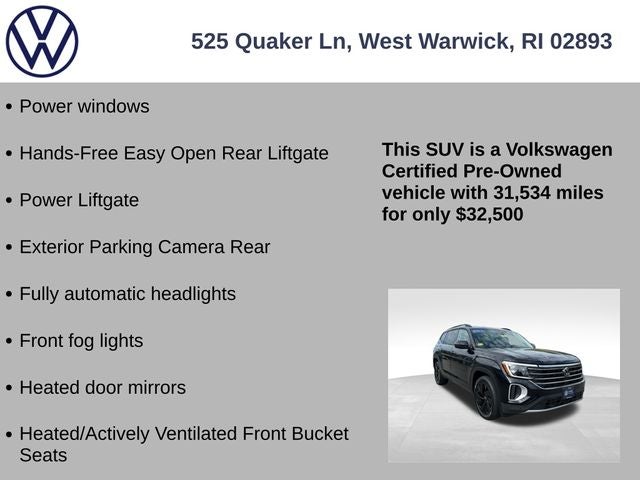2024 Volkswagen Atlas 2.0T SE w/Technology