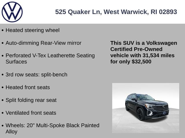2024 Volkswagen Atlas 2.0T SE w/Technology