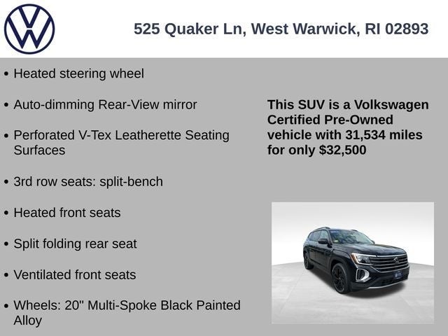 2024 Volkswagen Atlas 2.0T SE w/Technology
