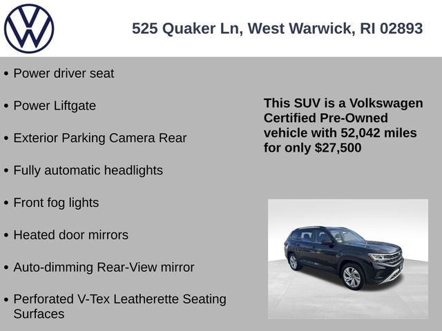 2022 Volkswagen Atlas 3.6L V6 SE w/Technology