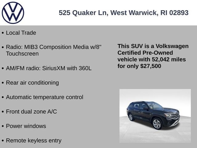 2022 Volkswagen Atlas 3.6L V6 SE w/Technology