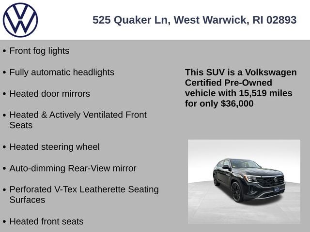 2024 Volkswagen Atlas Cross Sport 2.0T SE w/Technology