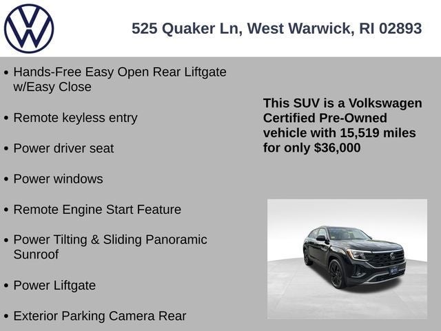 2024 Volkswagen Atlas Cross Sport 2.0T SE w/Technology