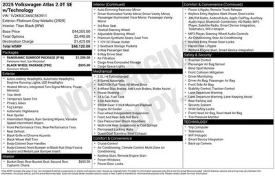 2025 Volkswagen Atlas 2.0T SE w/Technology