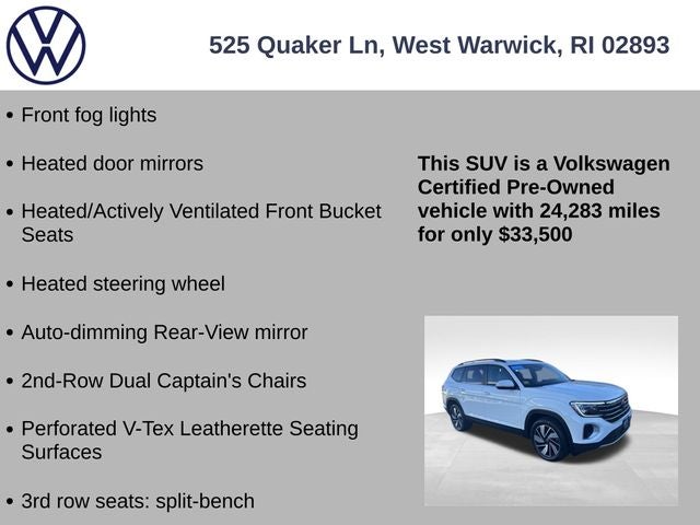 2024 Volkswagen Atlas 2.0T SE w/Technology