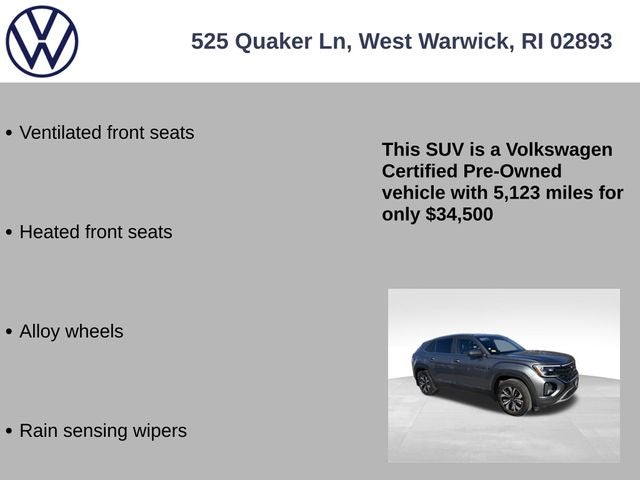 2025 Volkswagen Atlas Cross Sport 2.0T SE