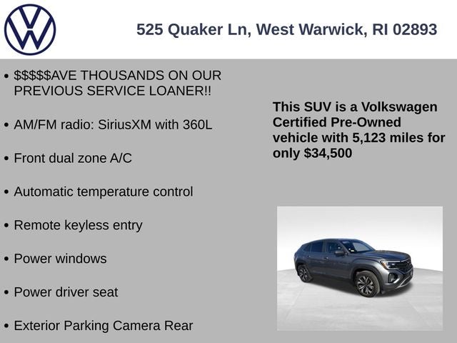 2025 Volkswagen Atlas Cross Sport 2.0T SE