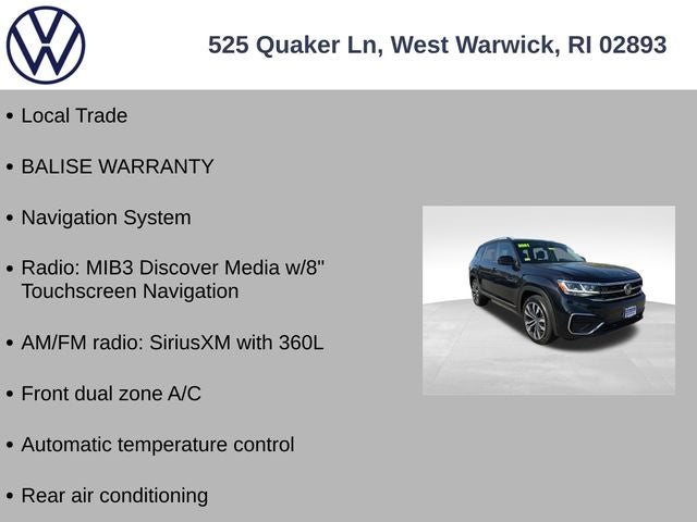 2021 Volkswagen Atlas 3.6L V6 SEL R-Line