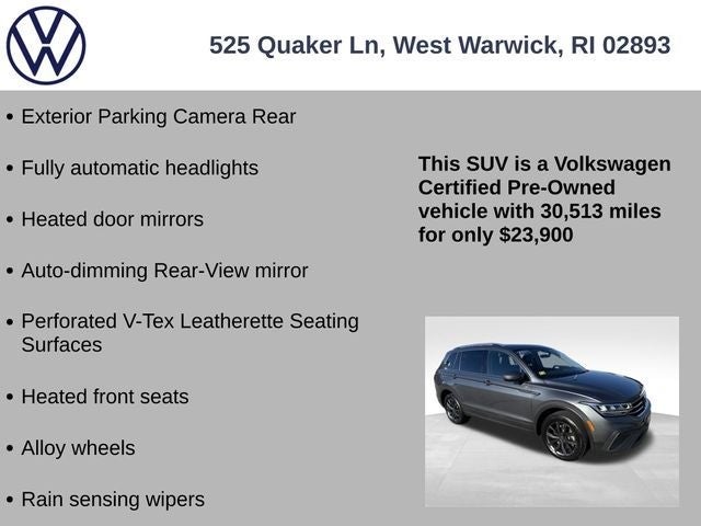 2022 Volkswagen Tiguan 2.0T SE