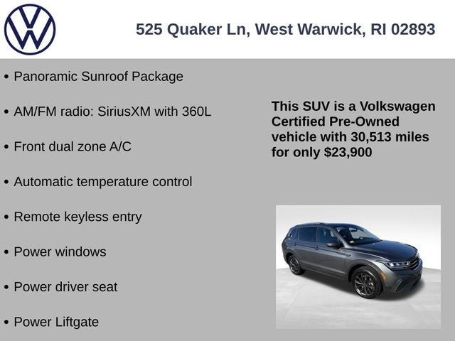 2022 Volkswagen Tiguan 2.0T SE