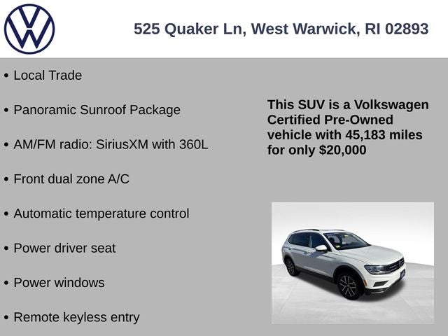 2021 Volkswagen Tiguan 2.0T SE