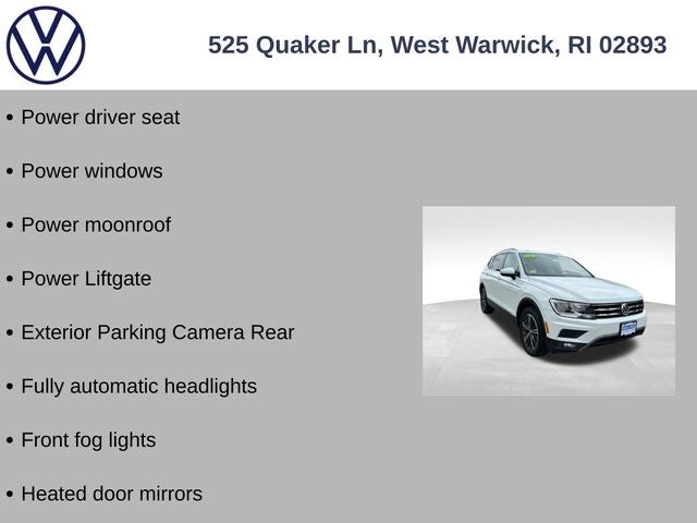 2018 Volkswagen Tiguan 2.0T SEL 4Motion