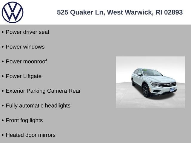 2018 Volkswagen Tiguan 2.0T SEL 4Motion
