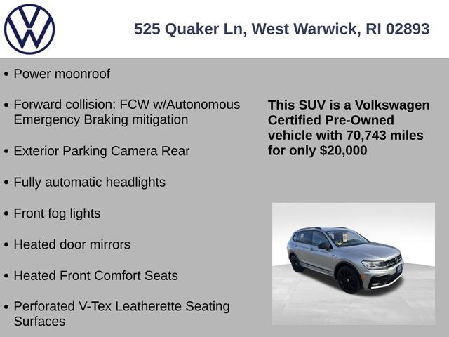 2021 Volkswagen Tiguan 2.0T SE R-Line Black