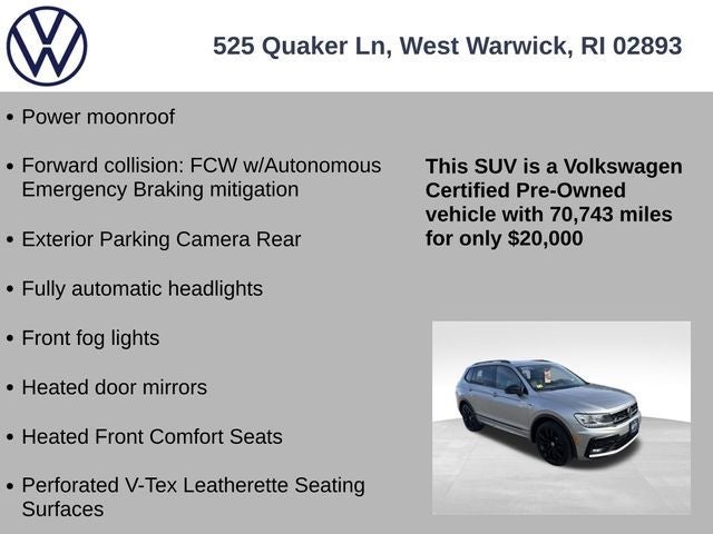 2021 Volkswagen Tiguan 2.0T SE R-Line Black