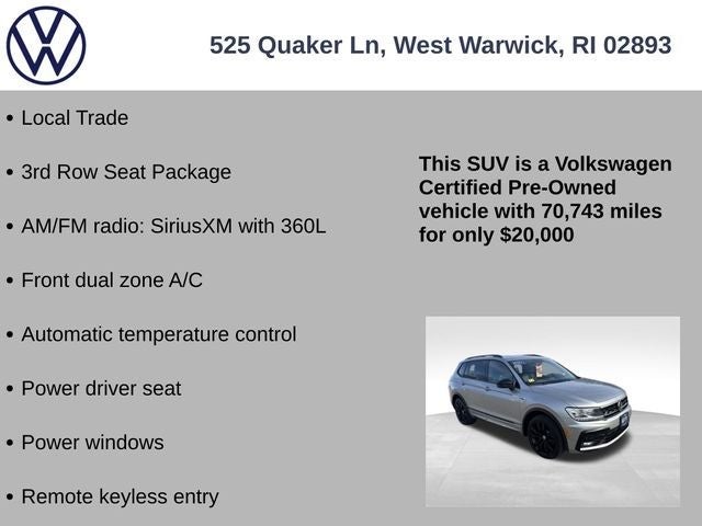 2021 Volkswagen Tiguan 2.0T SE R-Line Black