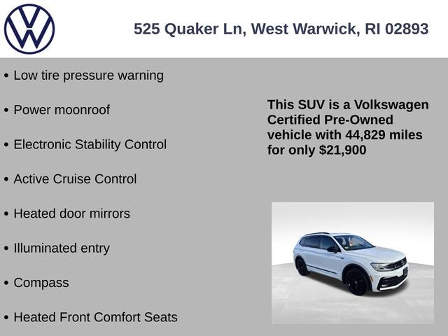 2021 Volkswagen Tiguan 2.0T SE R-Line Black