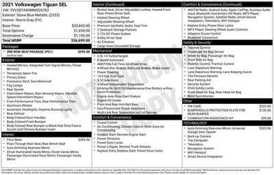 2021 Volkswagen Tiguan 2.0T SEL