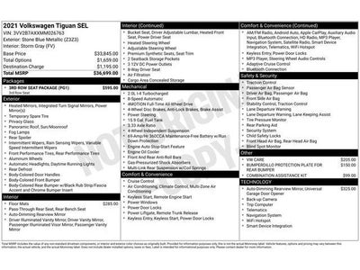 2021 Volkswagen Tiguan 2.0T SEL