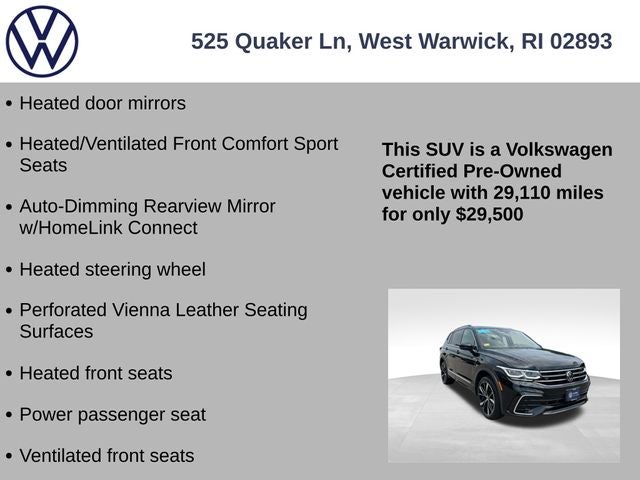 2023 Volkswagen Tiguan 2.0T SEL R-Line