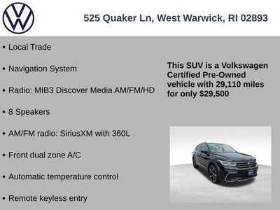 2023 Volkswagen Tiguan 2.0T SEL R-Line