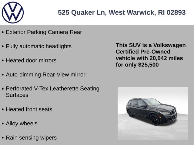 2022 Volkswagen Tiguan 2.0T SE R-Line Black