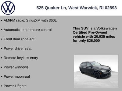 2022 Volkswagen Tiguan 2.0T SE R-Line Black