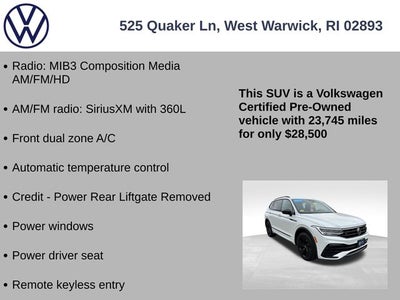 2023 Volkswagen Tiguan 2.0T SE R-Line Black